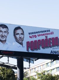 Předvolební billboard ANO