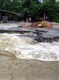 Povodně v roce 2002. Archivní foto.