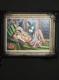 Obraz Odalisque couchée aux magnolias (Odaliska s magnóliemi) od Henriho Matisse