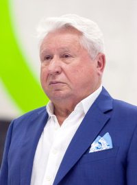 Miroslav Černošek během slavnostního otevření Národního sportovního centra v Prostějově