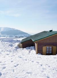 Ještě 4. května byly Krkonoše zasypané sněhem