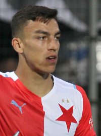 Útočník Slavie Petar Musa