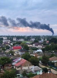 Výbuch na vojenské základně na severu Krymu