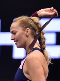 Úleva Petry Kvitové po vítězství v v prvním kole turnaje WTA v Ostravě