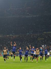 Hráči Interu Milán po vítězství nad Barcelonou