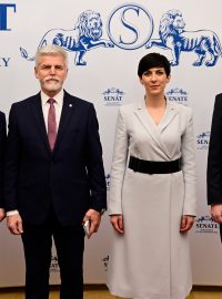 Setkání nejvyšších ústavních činitelů České republiky včetně nově zvoleného prezidenta Petra Pavla