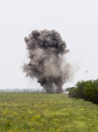 Výbuch v Chersonské oblasti na Ukrajině