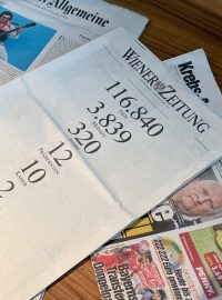 Poslední tištěné vydání Wiener Zeitung