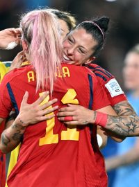 Španělské fotbalistky po zisku titulu mistryň světa