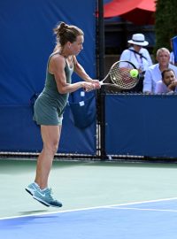 Barbora Strýcová s Markétou Vondroušovou