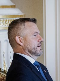 Předseda Hlasu-SD Peter Pellegrini na návštěvě u slovenské prezidentky Zuzany Čaputové