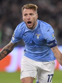 Ciro Immobile slaví gól v Lize mistrů