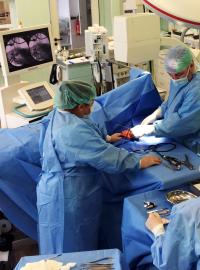 Zázraky medicíny: Operace probíhá pod stálou rentgenovou kontrolou. Používá se k tomu tzv. C rameno