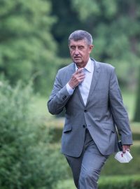 Andrej Babiš po schůzce v Lánech.