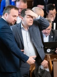 Marián Jurečka a Patrik Nacher v Poslanecké sněmovně