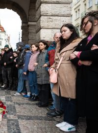 Pieta za oběti střelby na filozofické fakultě