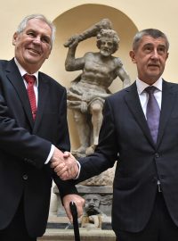 Prezident Miloš Zeman a premiér Andrej Babiš