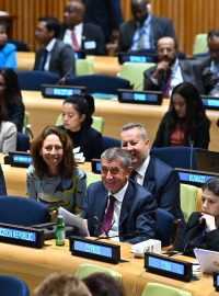 Andrej Babiš na summitu OSN.