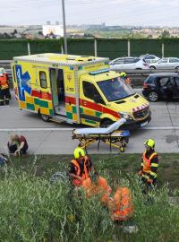 Dopravní nehoda na Pražském okruhu z 15.6.2018