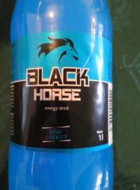 Energetický nápoj Black Horse energy drink, blue energy, v litrovém balení.