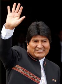 Prezident Bolívie Evo Morales a prezident Chile Sebastián Piñera