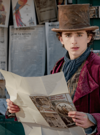 Timothée Chalamet jako Willy Wonka