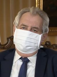 Prezident České republiky Miloš Zeman.