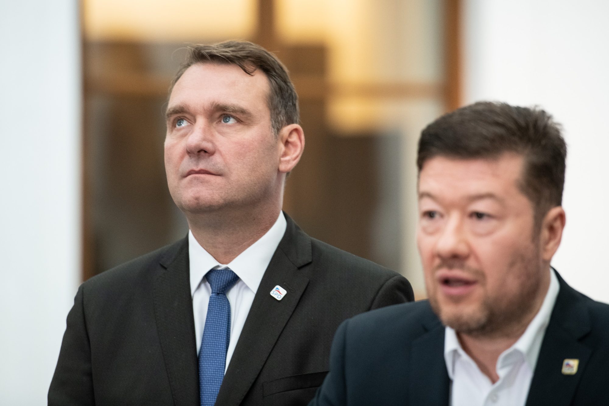 Radim Fiala na tiskové konferenci SPD | Foto: René Volfík | Zdroj: iROZHLAS.cz